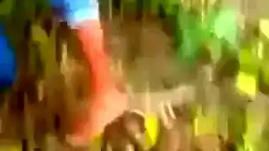 Indian desi college student kissing outdoor