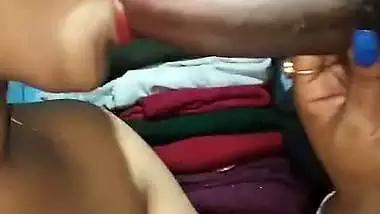 Desi wife mouth fucking with cum filled in the end