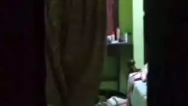 Mom wearing nighty after showing naked boobs