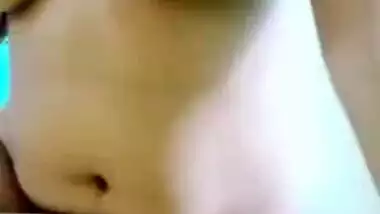 Indian housewife flaunts her natural sex boobs with big dark XXX nipples