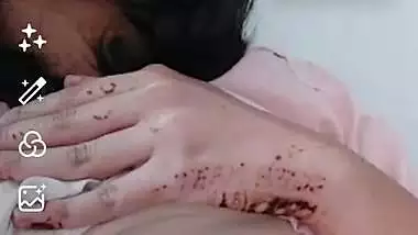 First time topless video making of hot girlfriend