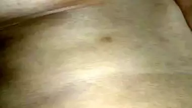 Boudi big boobs pressing by husband while she sleeps