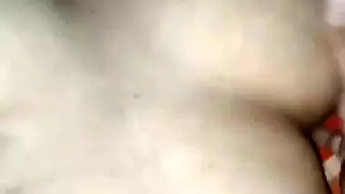 Village wife big melons pressing and pussy fucking