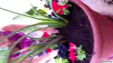 Very huge hot cleveage downblouse