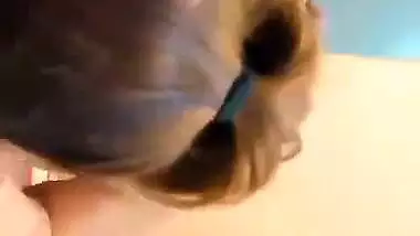 Indian blowjob like a slut by sexy girlfriend