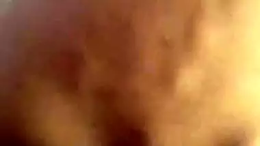 Girl in the reverse cowgirl position in the Tamil sex video