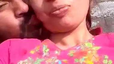 Pakistani bhabhi boob press outdoor by secret lover