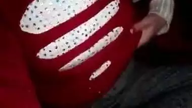 Private sex video of Indian female revealing large and saggy boobs