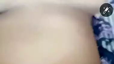 Big boobs wife sharing with husband friend on video call