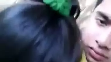 Desi Cute Couple Smooching At Lonely place