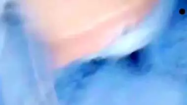 Bengali college girl shows big boobs on video call