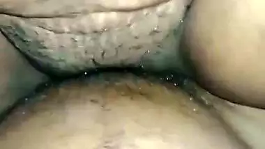 Village lady spits on the dick and shoots her desi porn