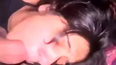 Huge cock sucking huge boobs Indian submissive girl