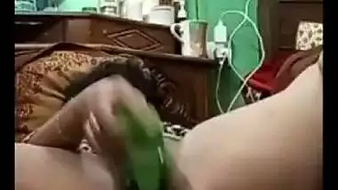 Horny slut masturbating fuck holes for double pleasure