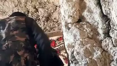 Pashto bhabhi fuck in standing position in rock house