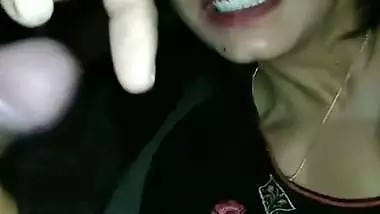 Lonely Bhabhi gives a desi blowjob to her Devar