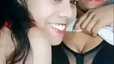 Two girls record their desi lesbian porn during a live show